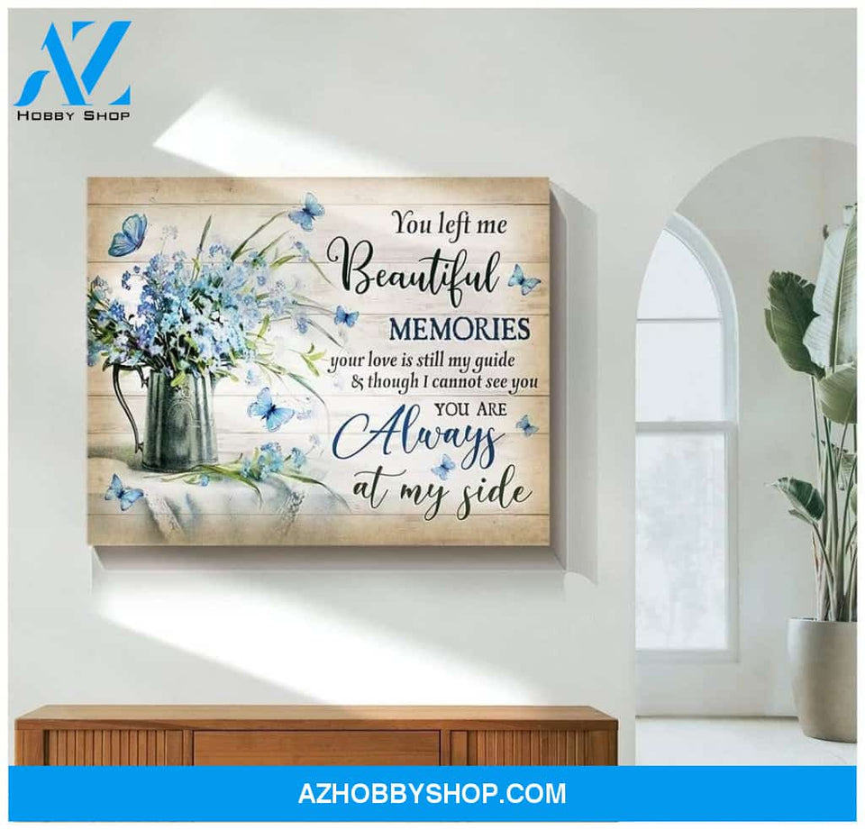 Zalooo Beautiful Memories Butterfly Wall Art Canvas