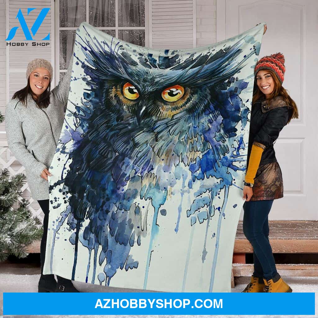 Beautiful Owl Fleece Blanket