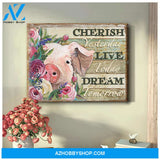 Beautiful Pig Canvas Cherish Wall Art Decor