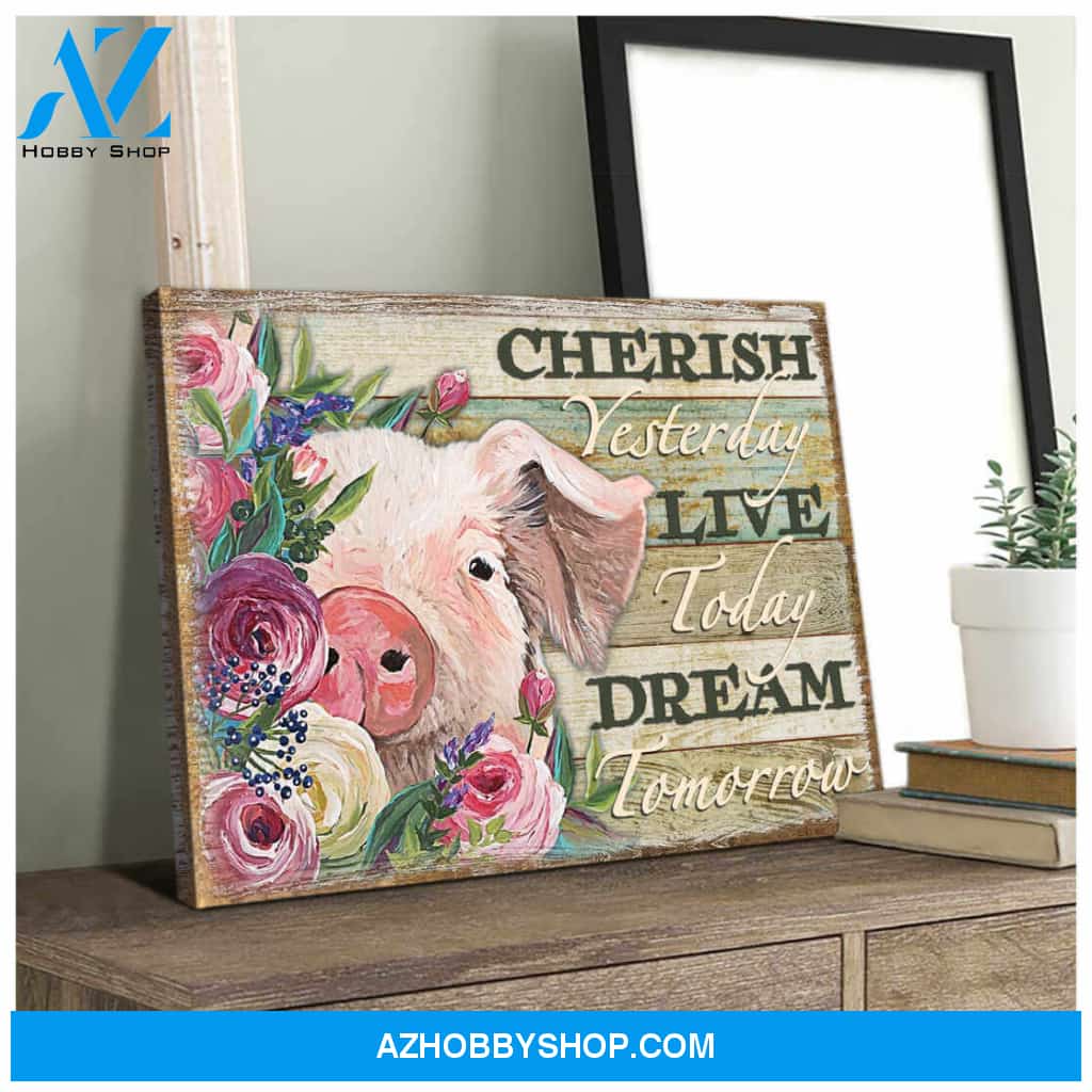 Beautiful Pig Canvas Cherish Wall Art Decor