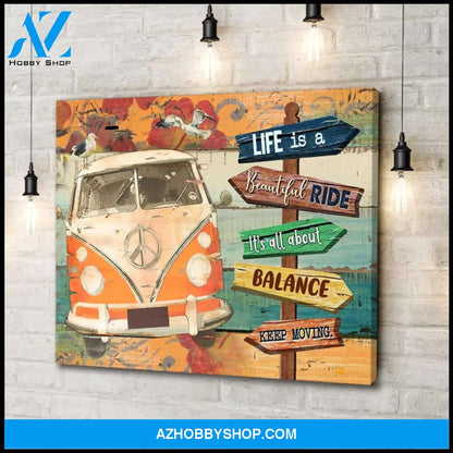 Beautiful Ride Hippie Wall Art Canvas