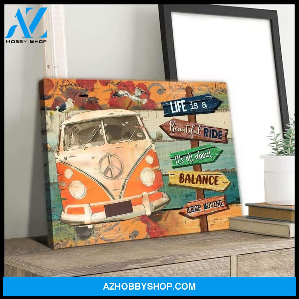 Beautiful Ride Hippie Wall Art Canvas