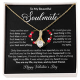 Beautiful Soulmate Happy Valentine's Day Alluring Beauty Necklace