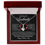 Beautiful Soulmate Happy Valentine's Day Alluring Beauty Necklace