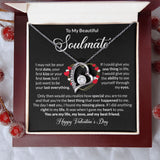Beautiful Soulmate Happy Valentine's Day Forever Love Necklace