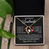 Beautiful Soulmate Happy Valentine's Day Forever Love Necklace