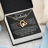 Beautiful Soulmate Happy Valentine's Day Forever Love Necklace