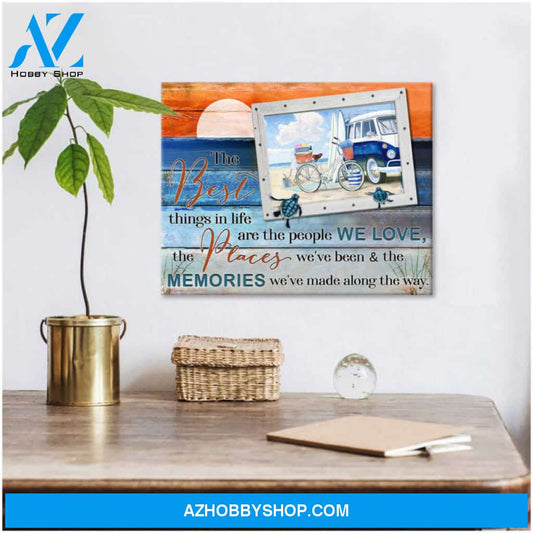 Ohcanvas Beautiful The best things in life are the people we love Turtles Beach House Wall Art Decor