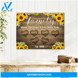Beautiful Wall Decor For Family Gifts For Grandma Personalized Name Canvas Print