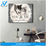 Beautiful Wolf Canvas You and Me We Got This Couple Wall Art Decor