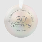 Beautiful Pearl 30Th Anniversary Photo Ornament