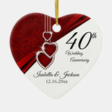 Beautiful Rudy Anniversary  Keepsake Ceramic Ornament