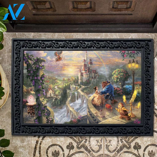 Beauty and the Beast Falling in Love Doormat - 18" x 30"