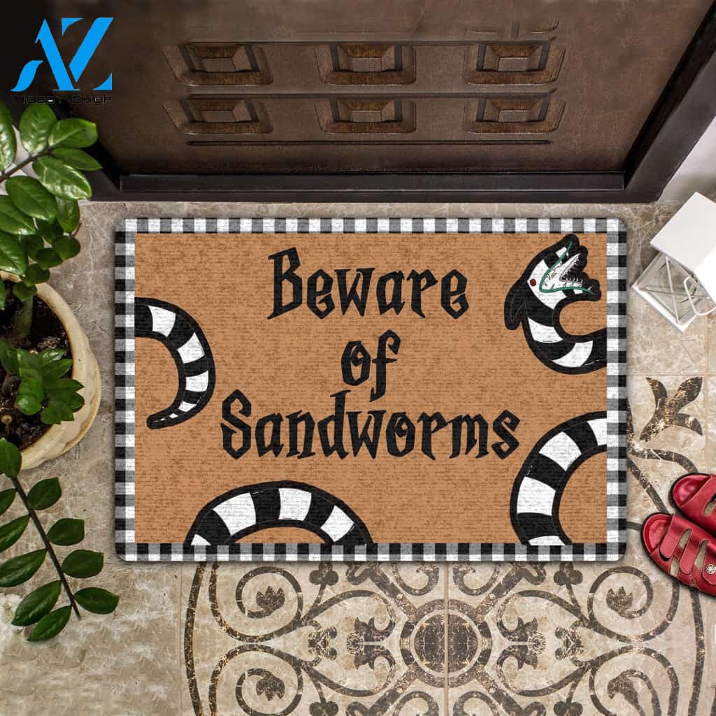 Beaware Of Sandworms Doormat Welcome Mat House Warming Gift Home Decor Funny Doormat Gift Idea