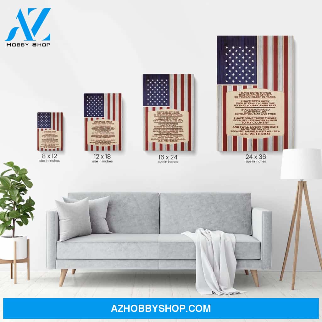 Because I Am And Always Will Be A U.S Veteran, Veteran Graphic Poster, Gift For U.S Veteran