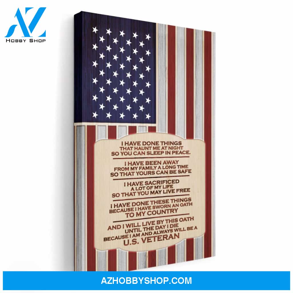 Because I Am And Always Will Be A U.S Veteran, Veteran Graphic Poster, Gift For U.S Veteran