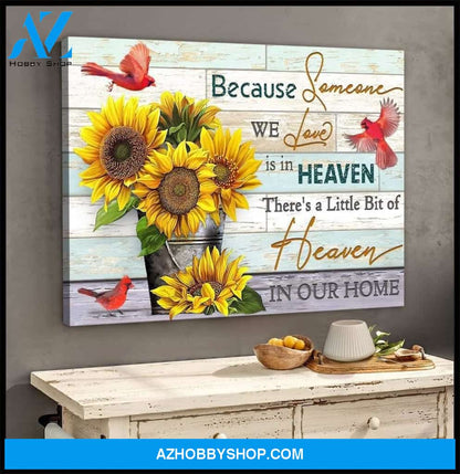 Because Someone We Love Cardinal Wall Art Canvas