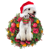 Godmerch- Ornament- Bedlington Christmas Ornament, Happy Christmas Ornament, Car Ornament