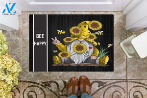 Bee Happy Doormat Welcome Mat Housewarming Gift Home Decor Funny Doormat Gift For Bee Lovers Gift For Friend Birthday Gift