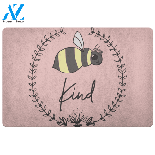 Bee kind And The Border Pink Insect Doormat Indoor and Outdoor Doormat Entrance Rug Sweet Home Decor Housewarming Gift Gift for Bee Lovers Insect Lovers Gift Idea