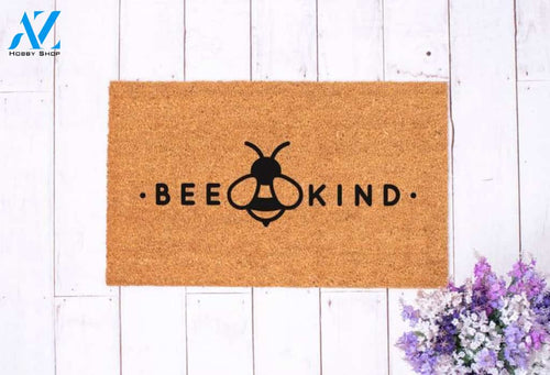 Bee Kind Doormat/Bumble Bee Decor/Cute Doormat/Spread Positivity