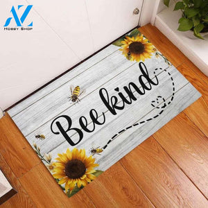 Bee Kind Sunflower Funny Indoor And Outdoor Doormat Warm House Gift Welcome Mat Birthday Gift For Friend Family