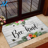 Bee Kind Tropical Insect Doormat Indoor and Outdoor Doormat Entrance Rug Sweet Home Decor Housewarming Gift Gift for Bee Lovers Insect Lovers Gift Idea