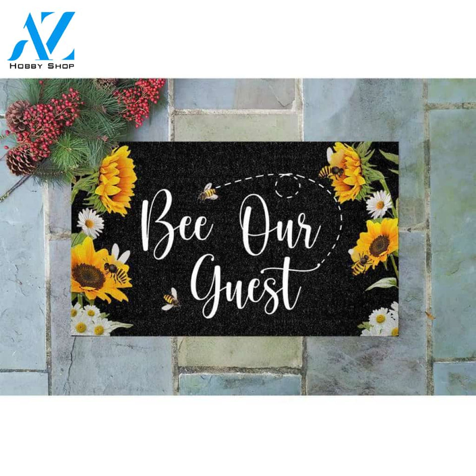 Bee Our Guest Doormat, Sunshine Doormat, Summer Doormat, Custom Door Mat, House Warming Gift, New Home Gift, Summer Porch Decor