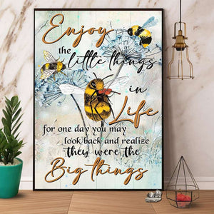 Bee They Were The Big Things Paper Poster No Frame Matte Canvas Wall Decor