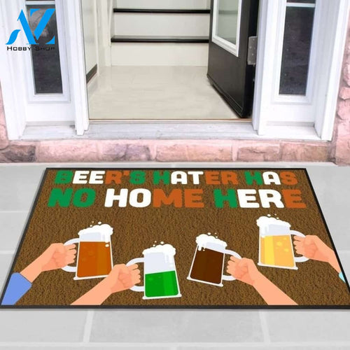 Beer's Hater Has No Home Here Doormat Indoor And Outdoor Mat Entrance Rug Sweet Home Decor Housewarming Gift Gift For Friend Family Stem Feminist