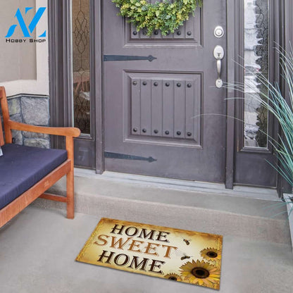 Bees And Sunflowers Doormat