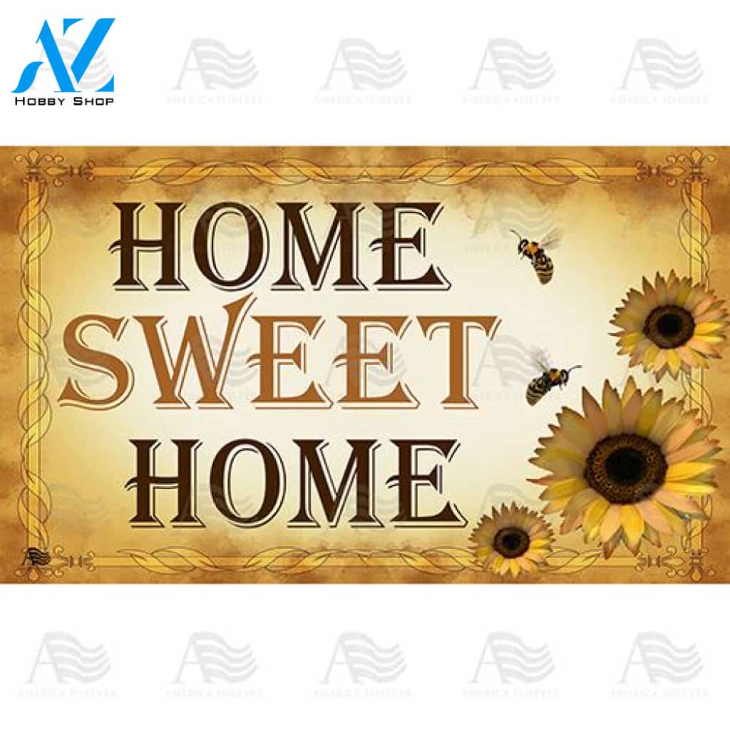 Bees And Sunflowers Doormat