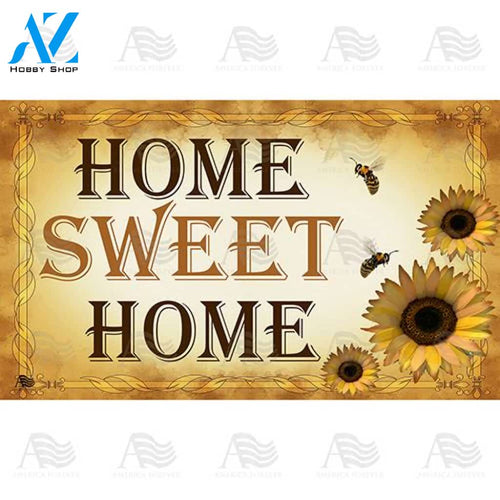 Bees And Sunflowers Doormat