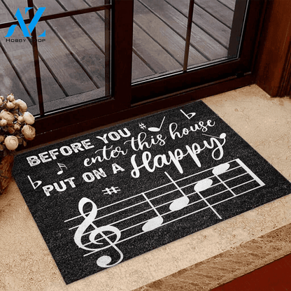 Before You Enter This House Piano Indoor And Outdoor Doormat Warm House Gift Welcome Mat Gift For Music Lovers