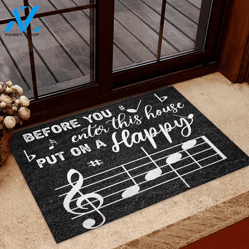 Before You Enter This House Piano Indoor And Outdoor Doormat Warm House Gift Welcome Mat Gift For Music Lovers