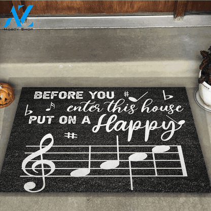 Before You Enter This House Piano Indoor And Outdoor Doormat Warm House Gift Welcome Mat Gift For Music Lovers