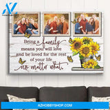 Being A Family - Personalized Custom Photo Canvas