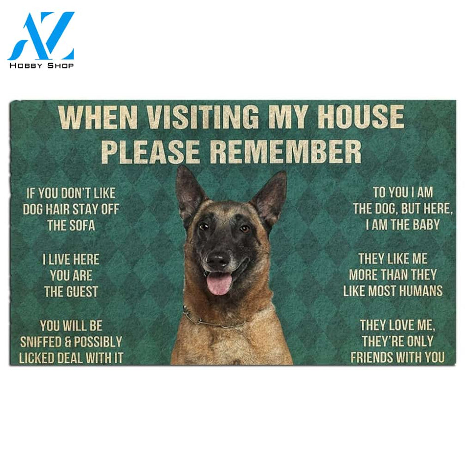 Belgian Shepherds House Rules Doormat's Rules Doormat