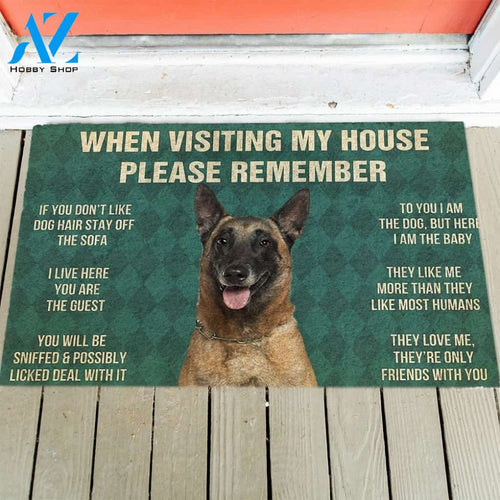 Belgian Shepherds House Rules Doormat's Rules Doormat