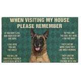 Belgian Shepherds House Rules Doormat's Rules Doormat
