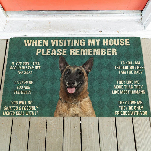 Belgian Shepherds House Rules Doormat's Rules Doormat