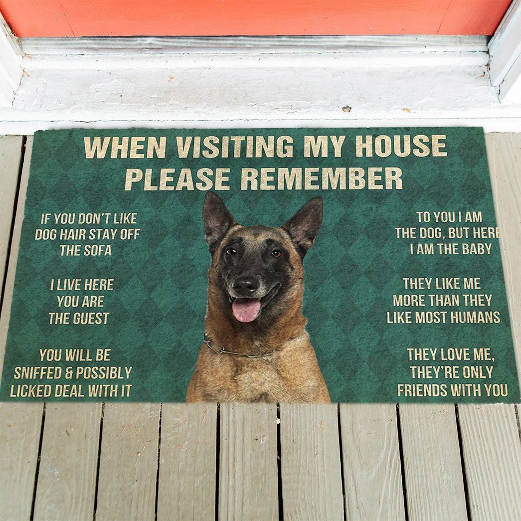 Belgian Shepherds House Rules Doormat's Rules Doormat