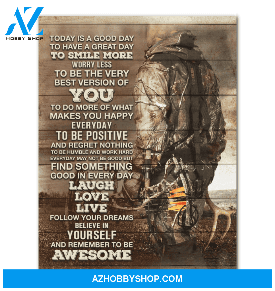 Believe In Yourself Canvas Giving Bow Hunter Framed Matte Canvas
