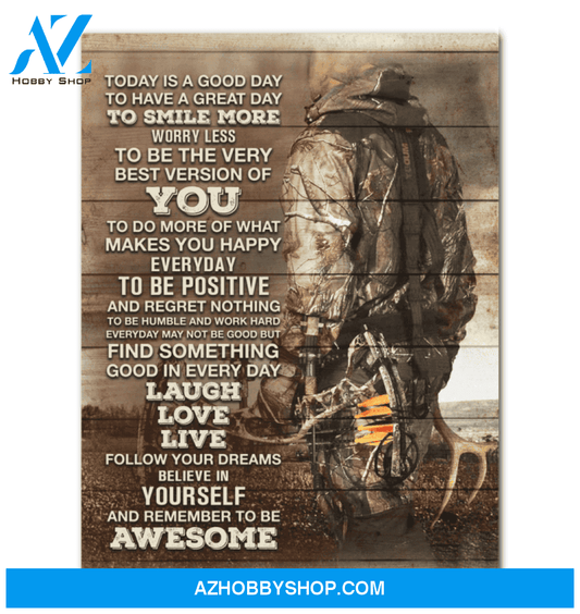Believe In Yourself Canvas Giving Bow Hunter Framed Matte Canvas