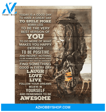 Believe In Yourself Canvas Giving Bow Hunter Framed Matte Canvas