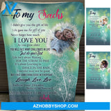 Believe In Yourself - Personalized Photo Blanket - Gift For Bonus Daughter