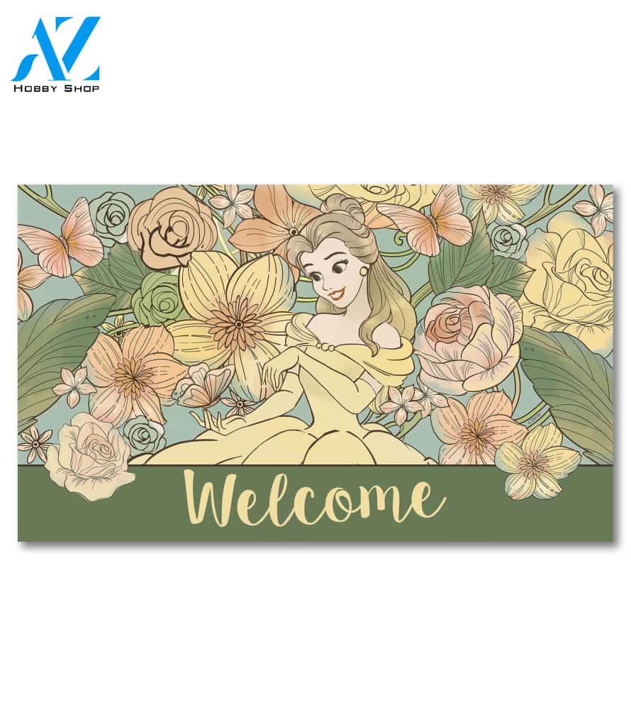Belle Floral Welcome Doormat - 18" x 30"
