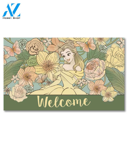 Belle Floral Welcome Doormat - 18" x 30"