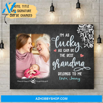 Personalized Photo Canvas, Belongs To Me Mother's Day Gifts Canvas Wall Art, Canvas Wall Art Gift Ideas For Mom