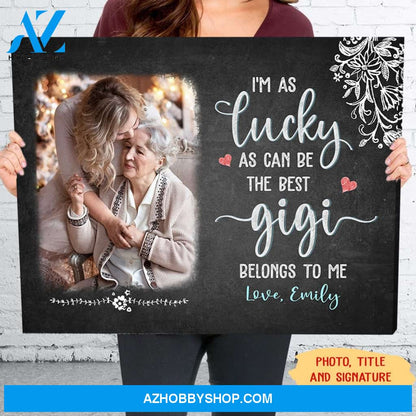Personalized Photo Canvas, Belongs To Me Mother's Day Gifts Canvas Wall Art, Canvas Wall Art Gift Ideas For Mom